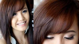 How to Cut amp Style Side Swept Bangs [upl. by Elehcor]