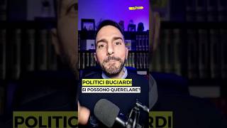 Politici bugiardi si possono querelare per truffa [upl. by Shaer298]