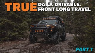 JUST RELEASED 4Runner Low Maintenance Daily Driver 2quot Wider Front Long Travel Kit  Part 1 [upl. by Bailie]