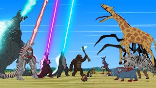 TEAM GODZILLA amp KONG vs Unnatural Habitat Animals MONSTERS If Boundary Changes  FUNNY CARTOON [upl. by Vivica]