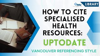 How to cite a specialised health resource UpToDate [upl. by Farra]