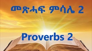 TIGRIGNA BIBLE Audio with words መጽሓፍ ምሳሌ 2  PROVERBS 2 [upl. by Osner]