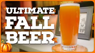 The BEST Pumpkin Spice Beer is made WITHOUT SPICES Fall Saison Recipe [upl. by Grevera]