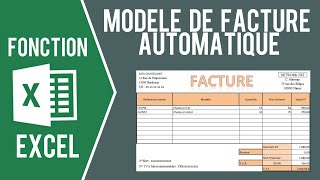 EXCEL  MODÈLE DE FACTURE AVEC SAISIE AUTOMATIQUE Et import des clients [upl. by Errehs]