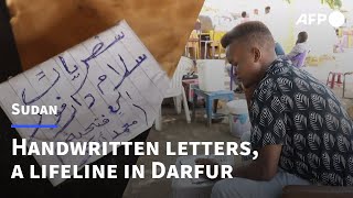 Handwritten letters a lifeline in Sudans Darfur  AFP [upl. by Weisler]