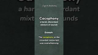 Cacophony  meaning  example  pronounce howtopronounce english shorts PronunciationManual [upl. by Aleksandr]