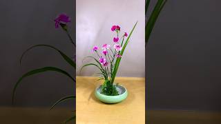 Carnations and Chrysanthemums in an Oriental Floral Arrangement with Twig Base flowerarrangement [upl. by Ecile]