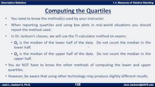 Statistics 142 Quartiles [upl. by Tirzah992]