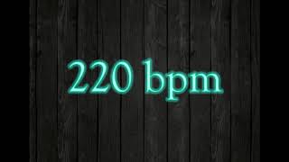 220 BPM  Simple Straight Drums Beat [upl. by Martineau]