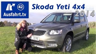 2013  2014 Skoda Yeti 20 TDI 4x4 DSG  Fahrbericht der Probefahrt Test  Review [upl. by Teews]