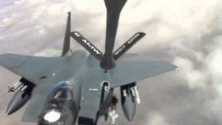 F15 goes inverted after refueling [upl. by Lleoj]