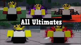 ALL ULTIMATES IN STRONGEST BATTLEGROUNDS V1 thestrongestbattlegrounds [upl. by Jonina]