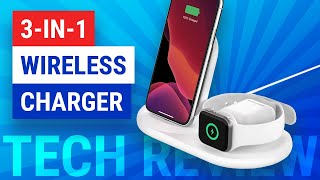 Best 3in1 Wireless Charger for iPhone  Apple Watch  AirPods  Belkin Charger Stand Review [upl. by Hoskinson]