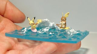 【粘土】〜なみのりピカチュウ と アローラライチュウ〜【ポケモン】【Clay】〜Surfing Pikachu and Alolan Raichu〜【Pokémon】 [upl. by Iren]