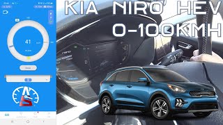 Kia Niro 0 a 100kmh 062MPH [upl. by Eiwoh]