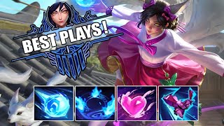 AHRI MONTAGE  STUNNING BEST PLAYS  Most Legendary Plays in League [upl. by Kliment]