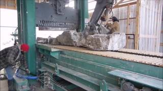 MENHIR SHERPA  Big natural stone block splitting  STEINEX SRL [upl. by Amliv]