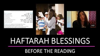 Blessing BEFORE the Haftorah reading  Bendicion ANTES de leer la Haftarah [upl. by Remy]