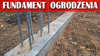 Fundament pod ogrodzenie Koszt i zestawienie materiałów DomZa100 112 [upl. by Gladine576]