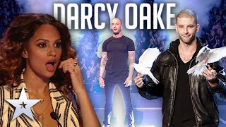 ALL PERFORMANCES from illusionist Darcy Oake  Britains Got Talent [upl. by Nnylyaj]