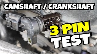 Paano magtest ng Camshaft o Crankshaft Position Sensor na may 3 Pin  How To Test CKP  CMP 3 PIN [upl. by Hasile]