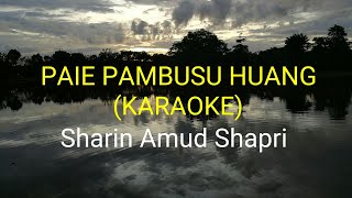 Paie Pambusu Huang Official Karaoke  Sharin Amud Shapri [upl. by Reede]