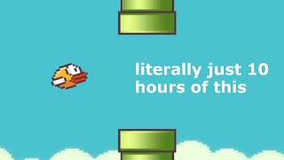 playing flappy bird for 10 hours straight to get world record [upl. by Ellenig138]