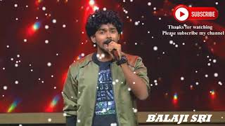 Balaji Sri  Super Singer 8 Performance  Vellarika Pinju  Super Singer [upl. by Almeida419]