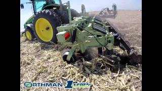 Strip till on the Orthman Research Farm 2014 [upl. by Anilra]