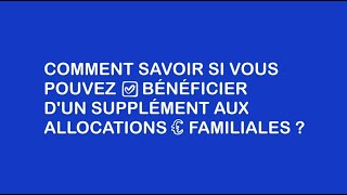 Avezvous droit au supplément ➕ social [upl. by Dorren]