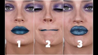 Testing a CRAZY Transforming Lipstick From MATTE to GLITTER [upl. by Aisenat]