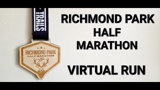 Run a half marathon on the trails of Richmond Park London [upl. by Neelrahs]