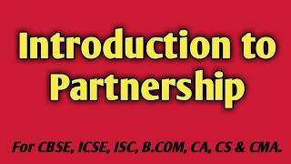 Introduction to Partnership Accounting [upl. by Beverle]