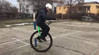 Nimbus 36” Unicycle first ride [upl. by Nnyltiak]