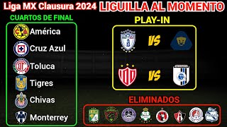 DEFINIDA la LIGUILLA en la LIGA MX  ESTOS EQUIPOS JUGARÁN el PLAYIN del CLAUSURA 2024 [upl. by Bausch]