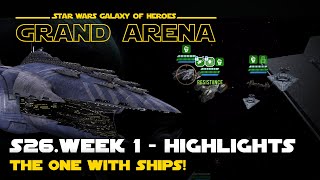 S26W1 Fleet Highlights  Malevolence vs Executor  more GAC  SWGOH Grand Arena [upl. by Adroj206]