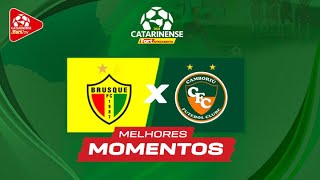 BRUSQUE 0 X 0 CAMBORIÃš  MELHORES MOMENTOS  JOGO DE VOLTA DA FINAL DO CATARINENSE 2022 [upl. by Pitchford]