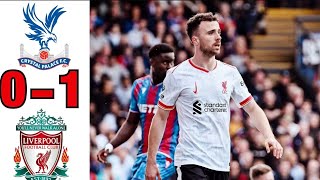 Diogo Jota fist half goal vs Crystal Palace  2024 premier league [upl. by Oicnaneb89]