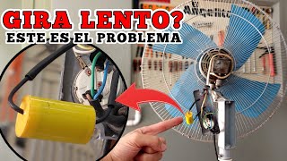 Ventilador Gira LENTO o No Tiene Fuerza Repáralo en 5 Minutos [upl. by Hellah]