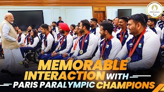 LIVE  PM Modis interaction with Paris Paralympic champions [upl. by Georgina]