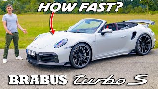 Brabus 911 Turbo S review 060mph amp Autobahn tested [upl. by Nrehtak]