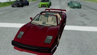 Cherrier FCV Vs Civetta Bolide  racing down mountain  BEAMNG [upl. by Eissehc558]