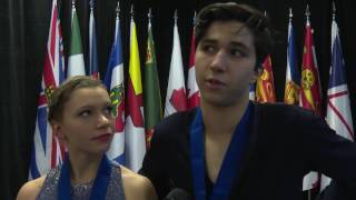 2017 Skate Canada Challenge Lajoie  Lagha Junior Dance  Danse sur glace Gold Or [upl. by Eruot]