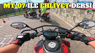 MT07 İLE 2024 MOTOSİKLET EHLİYET SINAV PARKURU l İİLK DEFA MT07 SÜRMEK [upl. by Maxwell]