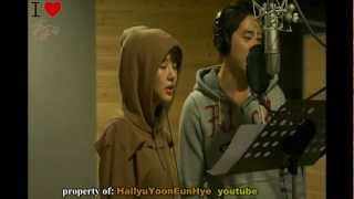 Yoon Eun Hye 윤은혜 amp Kang Ji Hwan Lie To Me Lovin Ice Cream Recording Studio [upl. by Akilak]