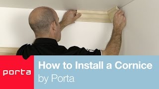 How to Install a Cornice by Porta [upl. by Ailefo102]