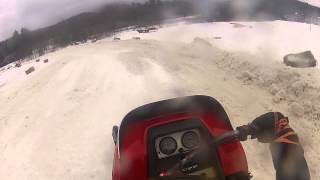 Stratford New Hampshire Vintage Snowmobile Race Youth Final 2013 [upl. by Cowan]