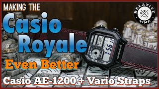 Making the Casio Royale Even Better  Casio AE1200 World Time  Vario Strap Review [upl. by Enar]