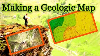 Geological map  How Geologist make Geologic map  Interpretation and drawing process [upl. by Aikkin]