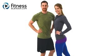 40 Minute At Home Butt and Thigh Workout  Lower Body Workout with Kelli and Daniel [upl. by Katonah]